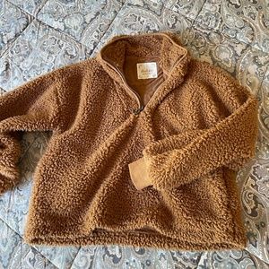 Altar'd State Teddy Fleece Pullover - size S